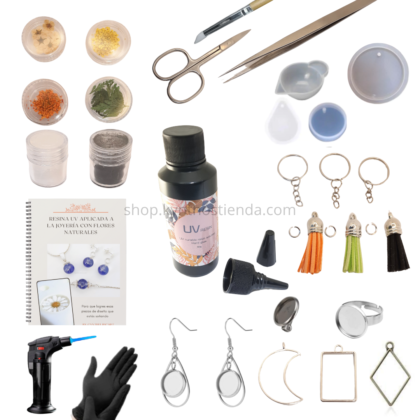 Kit para Comenzar con Resina UV - 50 ml Resina uv